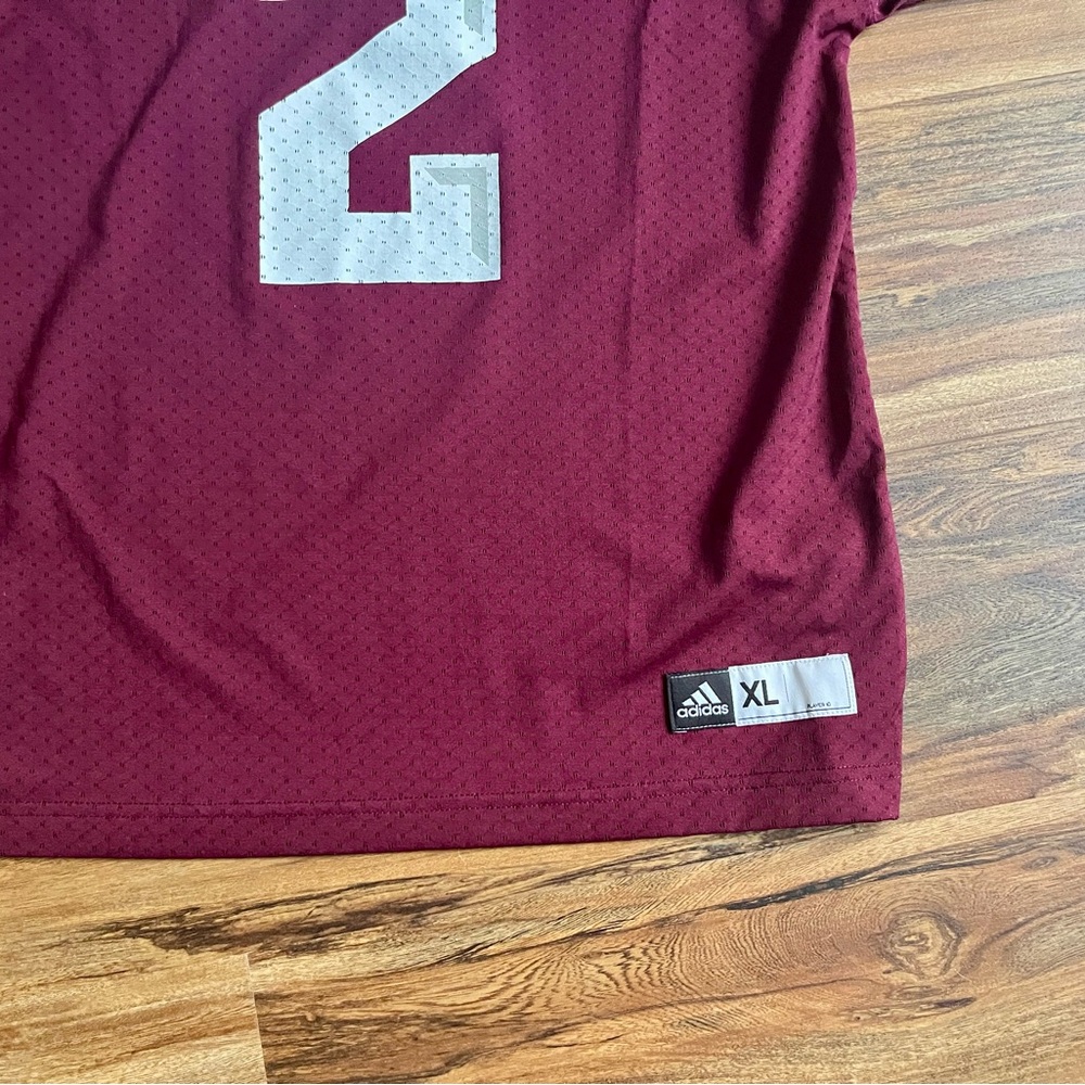 Adidas Maroon and White Texas A&M Jersey Johnny manzel xl - Picture 7 of 8